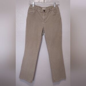 Tan Corduroys- Boot Cut Mid Rise St. Johns Bay Petite Size 8P